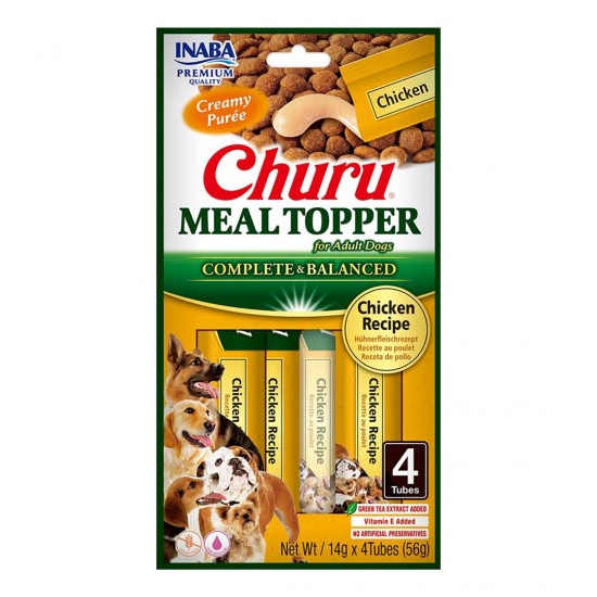 INABA Churu Meal Topper Chicken - dog treat - 4 x 14g