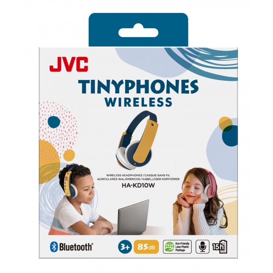 JVC Tinyphones Bluetooth Yellow/Blue