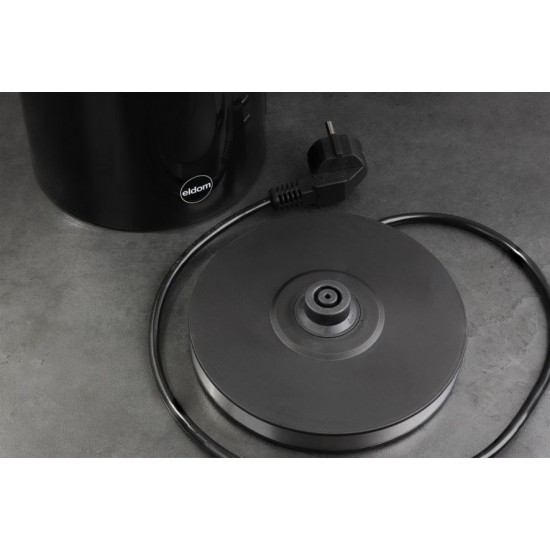 ELDOM C530 NEVO electric kettle 1.7 L 2200 W Black, Transparent