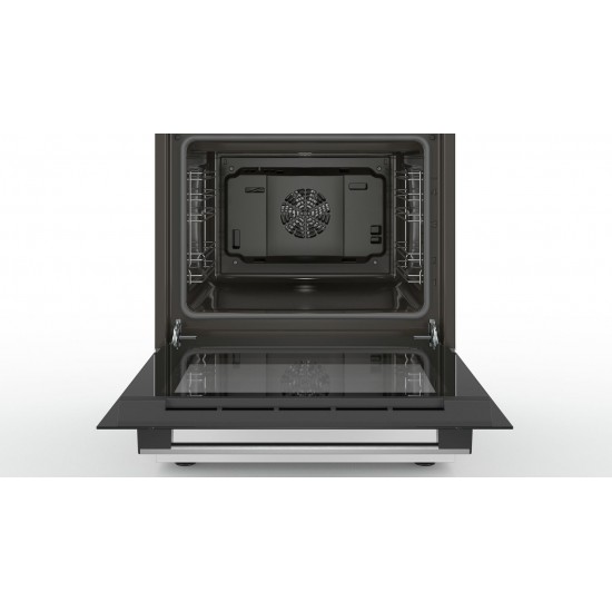 Bosch Serie 4 HXN390D50L cooker Freestanding cooker Gas Black, Stainless steel A