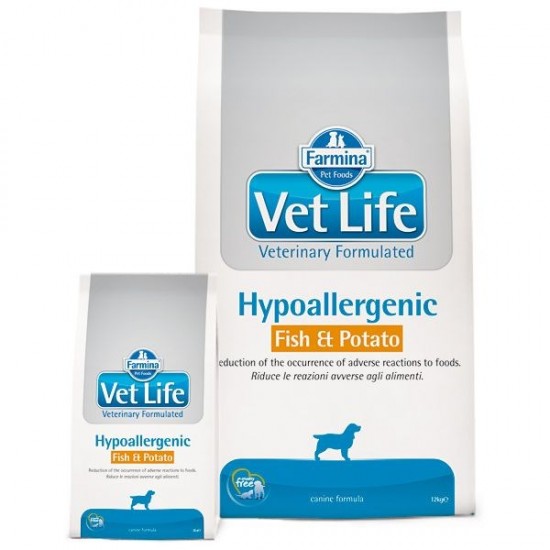 Farmina Vet Life Hypoallergenic Fish & Potato Dog  12kg