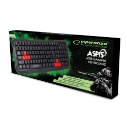 Esperanza EGK102R keyboard USB Black