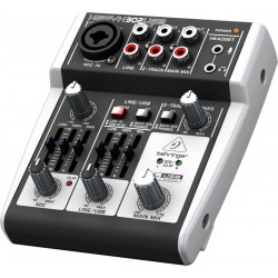 Behringer X302USB audio mixer 5 channels