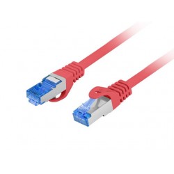 LANBERG PATCHCORD S/FTP CAT.6A 0.5M RED LSZH