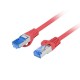 LANBERG PATCHCORD S/FTP CAT.6A 0.5M RED LSZH