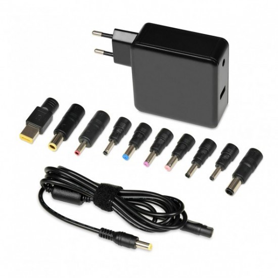 iBox IUZ65WA power adapter/inverter Auto 65 W Black