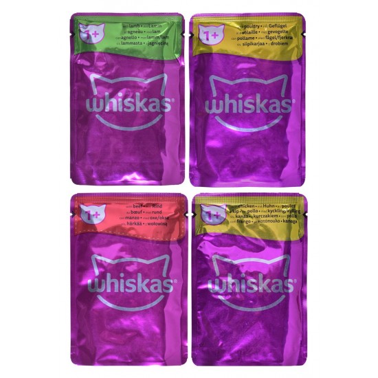 WHISKAS Classic Meals in Sauce - wet cat food - 12x85g