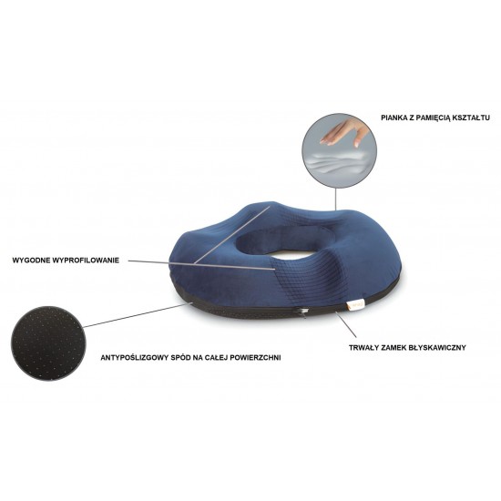 Rehabilitation pillow with a hole QMED