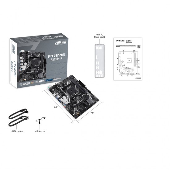 ASUS PRIME A520M-R AMD A520 Socket AM4 micro ATX