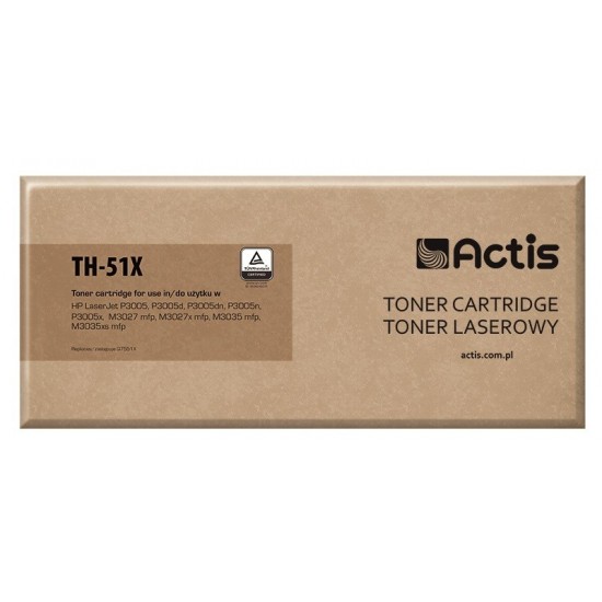 Actis TH-51X toner (replacement for HP 51X Q7551X; Standard; 13000 pages; black)