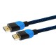 Savio GCL-02 HDMI cable 1.8 m HDMI Type A (Standard) Black,Blue