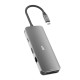 Silicon Power SR30 Docking USB 3.2 Gen 1 (3.1 Gen 1) Type-C Grey, Metallic