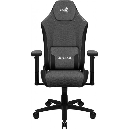 Aerocool CROWNASHBK, Ergonomic Gaming Chair, Adjustable Cushions, AeroWeave Technology, Black