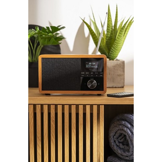 Adler AD 1184 radio Portable Digital Black, Wood