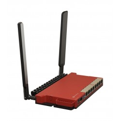 Mikrotik L009UiGS-2HaxD-IN wireless router Gigabit Ethernet Single-band (2.4 GHz) Red