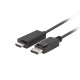 Lanberg CA-DPHD-11CC-0030-BK cable gender changer DisplayPort HDMI Black