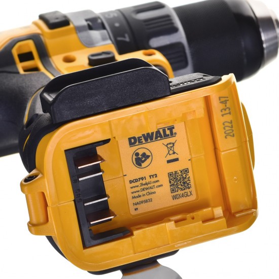 DeWALT DCD791D2-QW drill Keyless Black,Yellow 1.5 kg