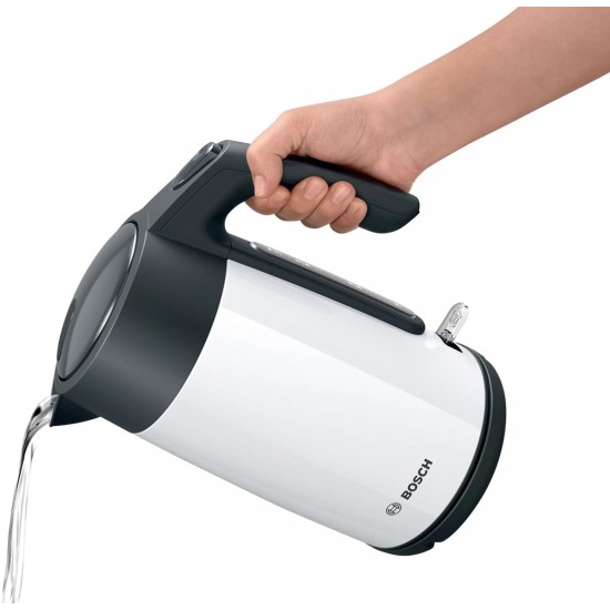 Electric kettle Bosch TWK 7L461, 2400 W, 1.7 l White