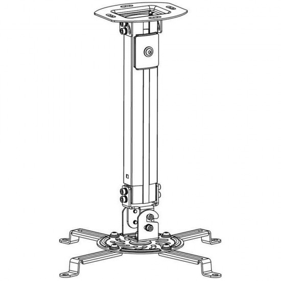 Techly Projector Ceiling Support Extension 545-900 mm Silver ICA-PM 18M