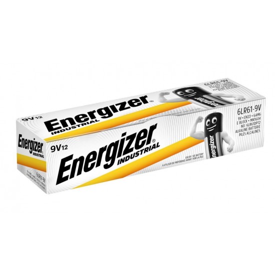 ENERGIZER BATTERIES INDUSTRIAL PRO 6LR61 9V 12 PCS