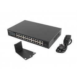 Lanberg RSGE-24P-2GE-2S-250 network switch Unmanaged