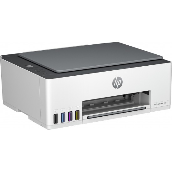 HP Smart Tank 580 All-in-One Printer, Home and home office, Print, copy, scan, Wireless; High-volume printer tank; Print from phone or tablet; Scan to PDF