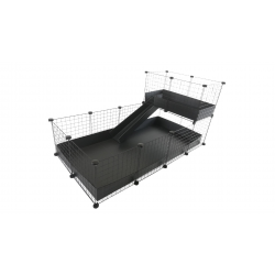 C&C modular cage one-storey 4x2 + Loft 2x1 + Black ramp