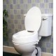 Raising toilet seat with flap 10cm