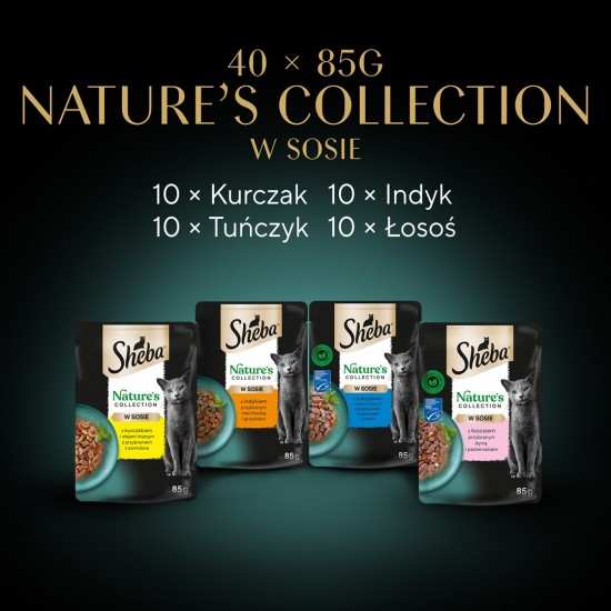 SHEBA Nature's Collection Mix - wet cat food - 40x85g