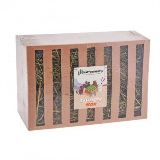 FACTORYHERBS Yummy Box - feeder with hay - 350g