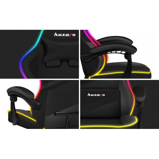 Gaming chair - Huzaro Force 4.4 RGB Black