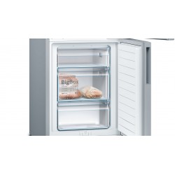 Bosch Serie 4 KGV33VLEA fridge-freezer Freestanding 289 L E Stainless steel