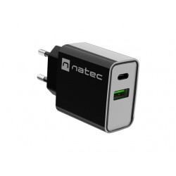 NATEC NETWORK CHARGER RIBERA USB-A+USB-C 20W PD