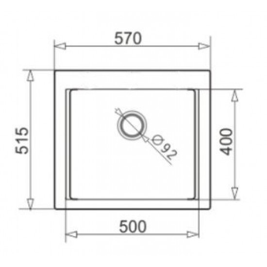 Sink PYRAMIS SIROS 57X51.5 1B black