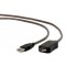 Gembird USB A/USB A M/F 5m USB cable USB 2.0 Black