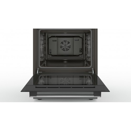 Bosch Serie 4 HXN390D50L cooker Freestanding cooker Gas Black, Stainless steel A