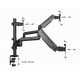 Gembird MA-DA3-01 Desk mounted adjustable mounting arm for 3 monitors (full-motion), 17”-27”, up to 7 kg