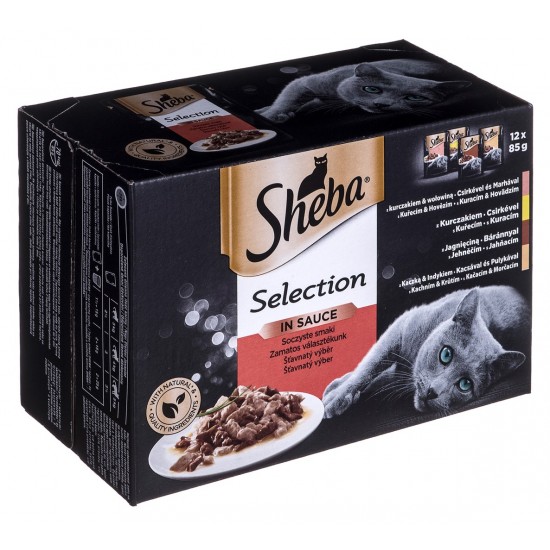 Sheba Selection in Sauce Juicy Flavours 12 x 85 g