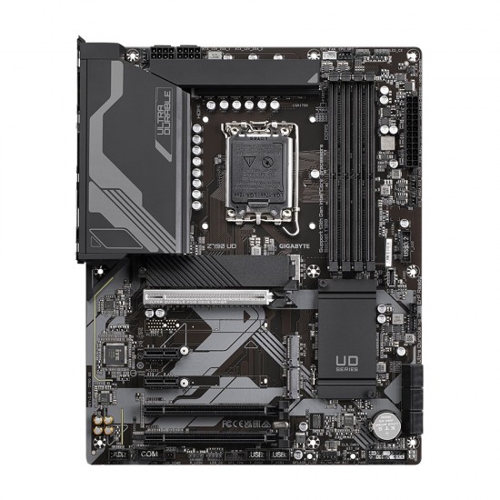 Gigabyte Z790 UD Motherboard - Supports Intel Core 14th CPUs, 16*+1+１ Phases Digital VRM, up to 7600MHz DDR5, 3xPCIe 4.0 M.2, 2.5GbE LAN , USB 3.2 Gen 2