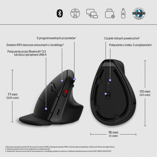 HP 920 Ergonomic Wireless Mouse