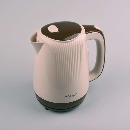 Feel-Maestro MR042 beige electric kettle 1.7 L Beige, Brown 2200 W