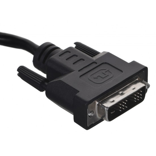 Lanberg CA-DVIS-10CC-0030-BK DVI cable 3 m DVI-D Black