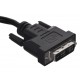 Lanberg CA-DVIS-10CC-0030-BK DVI cable 3 m DVI-D Black