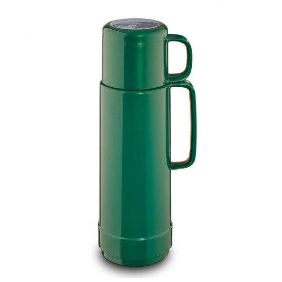 ROTPUNKT Glass thermos capacity. 0.750 l, shiny jade (sea green)