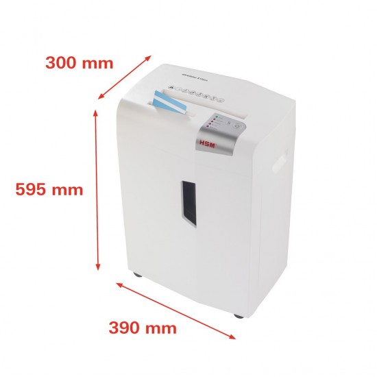 HSM shredstar X12pro document shredder, 2 x 15 mm + separate CD cutter