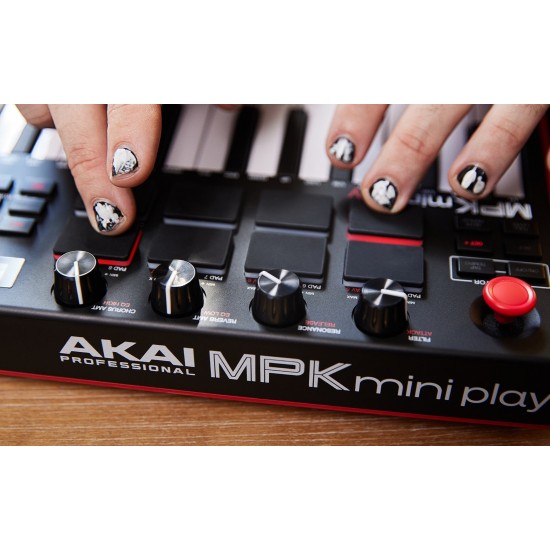 AKAI MPK Mini Play MK3 Control keyboard Pad controller MIDI USB Black, Red