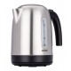 MPM MCZ-102M electric kettle 1.7 L 2200 W Black, Stainless steel