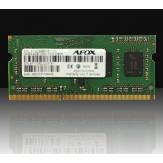 AFOX AFSD34AN1P memory module 4 GB 1 x 4 GB DDR3 1333 MHz