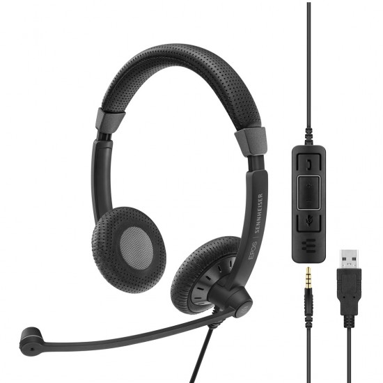 EPOS | SENNHEISER IMPACT SC 75 USB MS Headset Wired Headband Connectivity/Music USB Type-A Black