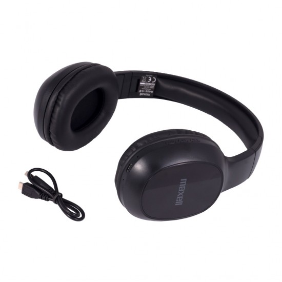 Maxell Bass 13 wireless Bluetooth headphones black